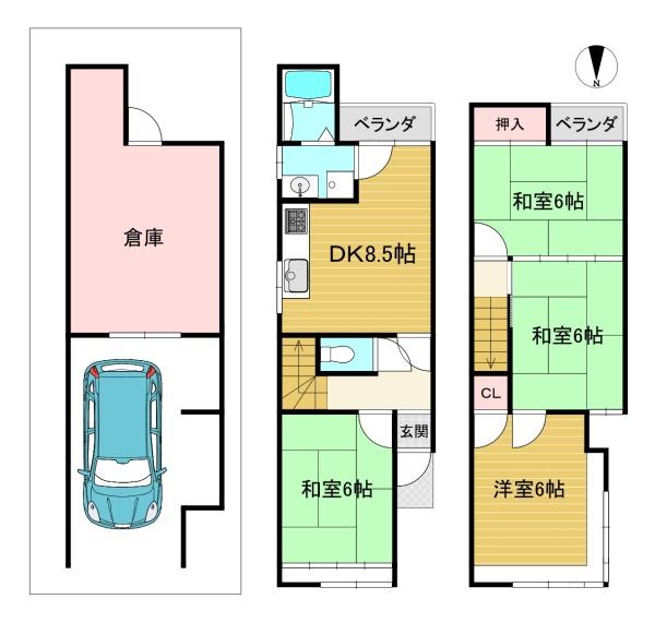 京都市西京区桂乾町の中古一戸建