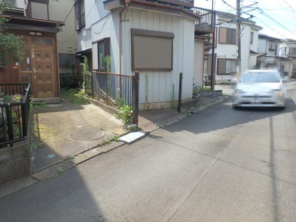 座間市栗原中央5丁目の土地(前面道路含む現地写真)