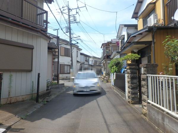 座間市栗原中央5丁目の土地(前面道路含む現地写真)