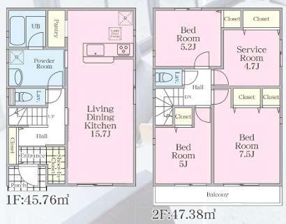 厚木市妻田東３丁目の新築一戸建