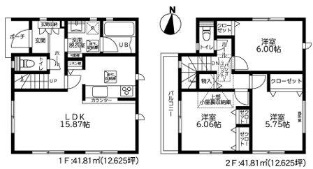 厚木市妻田北３丁目の新築一戸建
