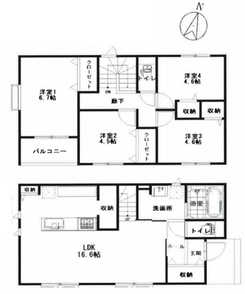 厚木市妻田北２丁目の新築一戸建