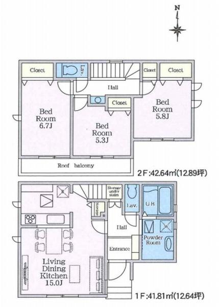 厚木市妻田東３丁目の新築一戸建