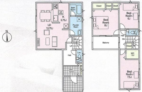 海老名市上今泉４丁目の新築一戸建