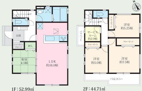 座間市西栗原１丁目の新築一戸建
