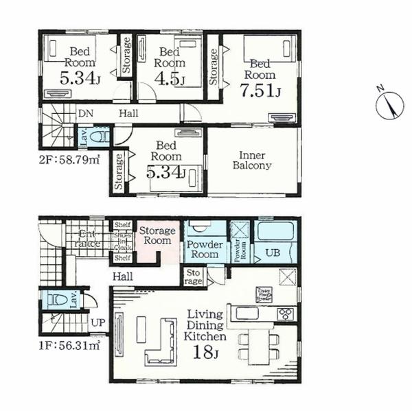 海老名市国分寺台５丁目の新築一戸建