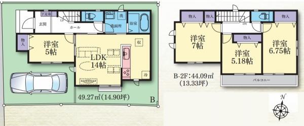 座間市入谷西２丁目の新築一戸建