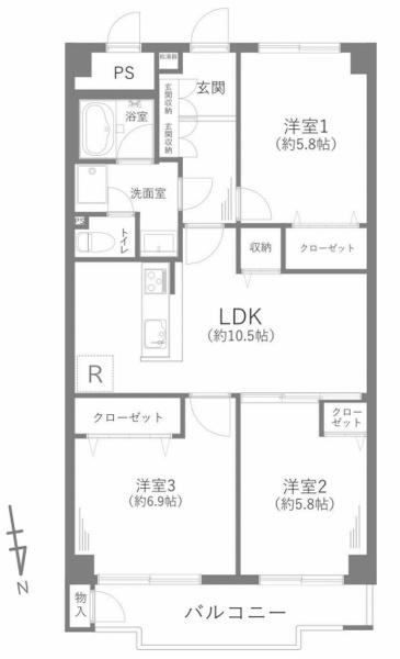 東建座間ハイツ２号棟
