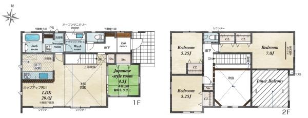 綾瀬市綾西1丁目の新築一戸建