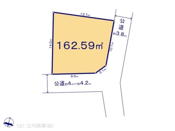 所沢市大字下安松の売土地