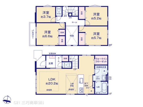 所沢市上新井４丁目の新築一戸建