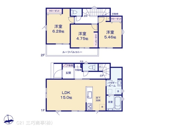 所沢市中新井４丁目の新築一戸建
