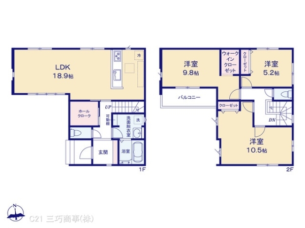 所沢市中新井３丁目の新築一戸建