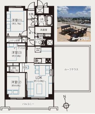 三井馬事公苑南ハイツB