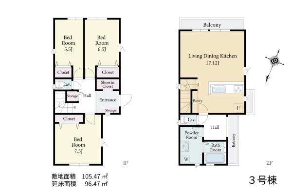 世田谷区大蔵５丁目の新築一戸建