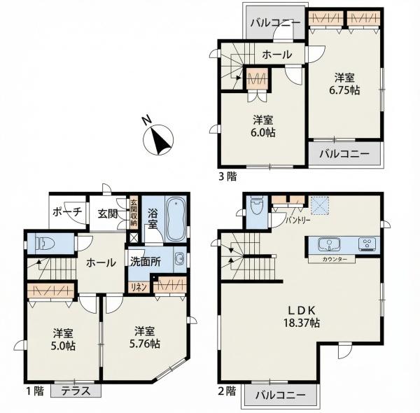 川崎市宮前区菅生2丁目新築戸建（GC）