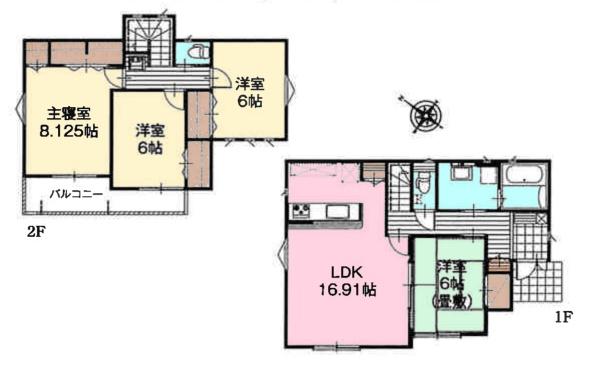 鎌ケ谷市東初富1丁目　2号棟　新築戸建