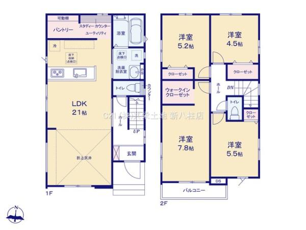 松戸市牧の原6期　2号棟　新築戸建