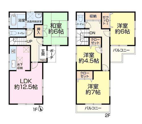 鎌ケ谷市東道野辺６丁目の中古一戸建