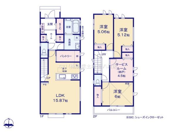 松戸市常盤平6丁目第2　2号棟　新築戸建