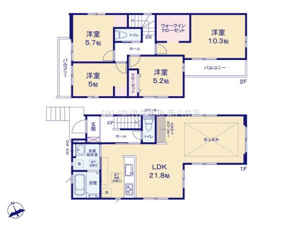 松戸市常盤平6期　2号棟　新築戸建
