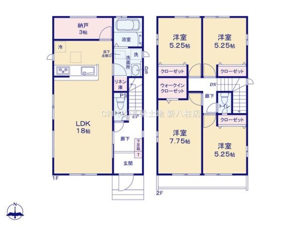 松戸市三矢小台2期　1号棟　新築戸建
