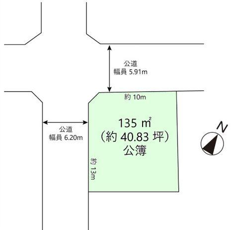 柏市南逆井2丁目　土地