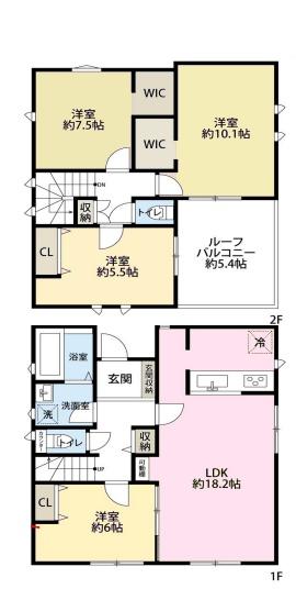 松戸市松戸新田第1　5号棟　新築戸建