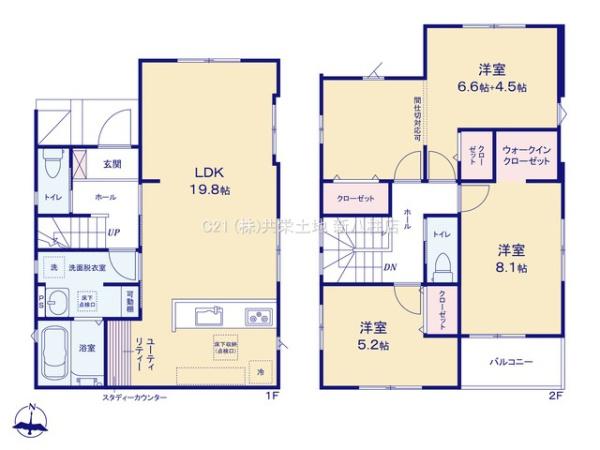 流山市三輪野山6期　1号棟　新築戸建