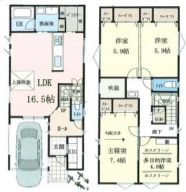 我孫子市若松　A号棟　新築戸建