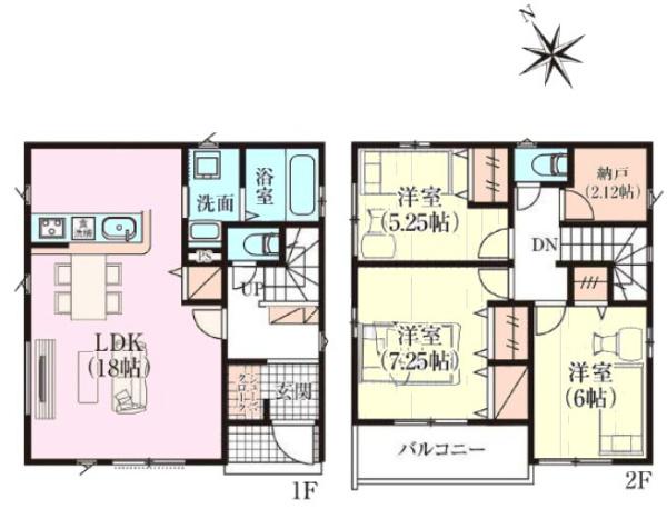 松戸市小金きよしヶ丘2期　2号棟　新築戸建
