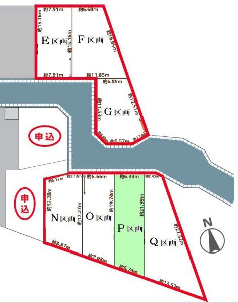 鎌ケ谷市西佐津間1丁目　P区画　土地