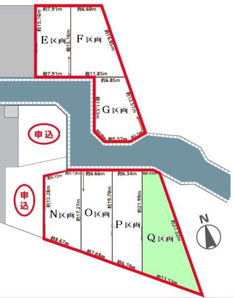 鎌ケ谷市西佐津間1丁目　Q区画　土地