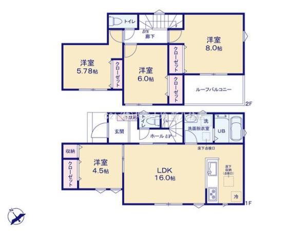 松戸市八ケ崎23-2期　2号棟　新築戸建
