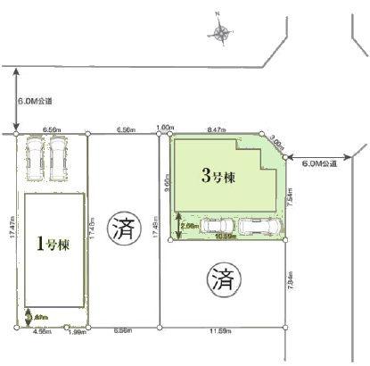 柏市松葉町3丁目24-1期　3号棟　新築戸建