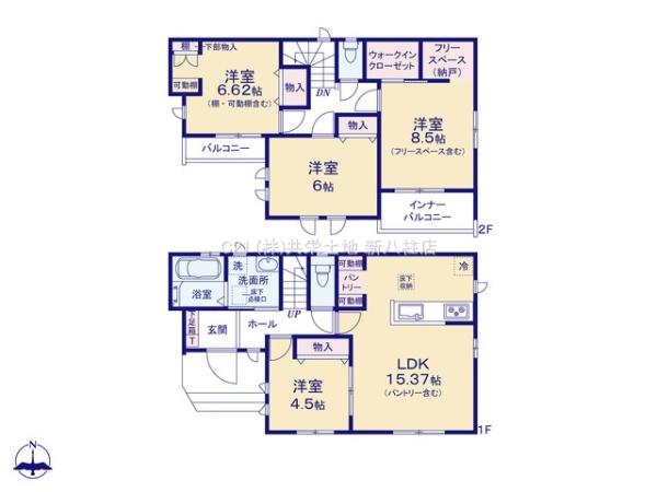 松戸市北小金20期　B号棟　新築戸建