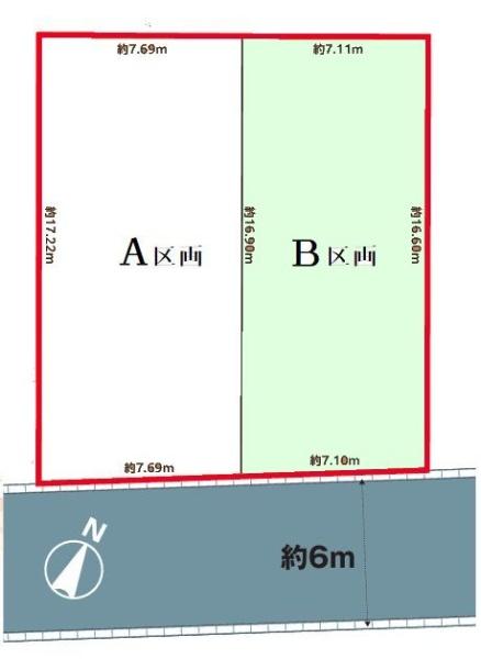 松戸市常盤平柳町15番　B区画　土地