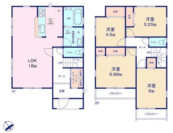 鎌ケ谷市丸山2丁目　1号棟　新築戸建