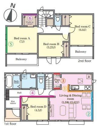 松戸市古ケ崎2丁目3120番　C号棟　新築戸建