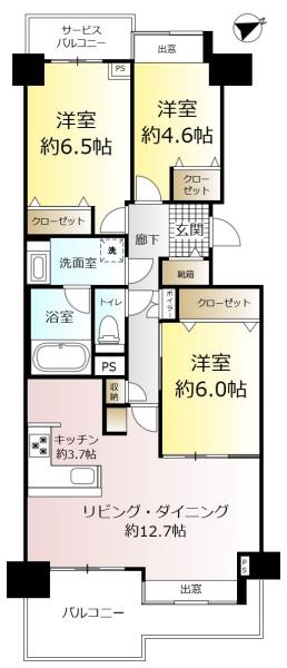 パークハウス新松戸３１１
