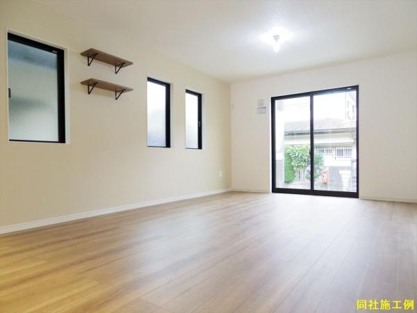 流山市鰭ケ崎の新築一戸建(同仕様写真(リビング))