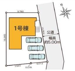 柏市柏の新築一戸建(区画図)