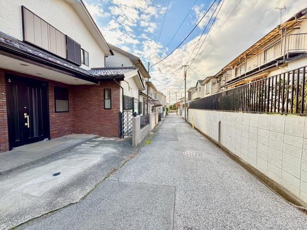 柏市光ケ丘3丁目の土地(前面道路含む現地写真)
