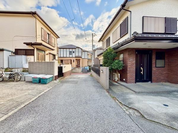 柏市光ケ丘3丁目の土地(前面道路含む現地写真)
