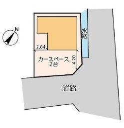 柏市高田の中古一戸建て(区画図)