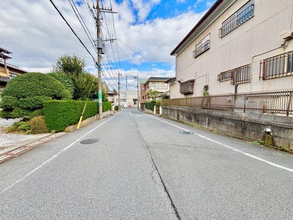松戸市小金原5丁目の土地(前面道路含む現地写真)