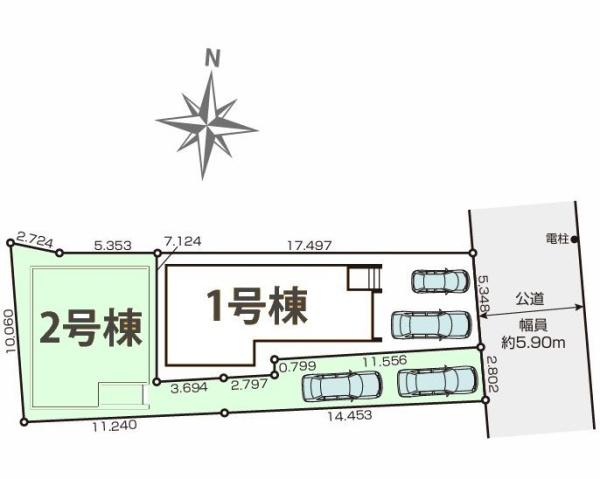 松戸市古ケ崎7期　2号棟　新築戸建
