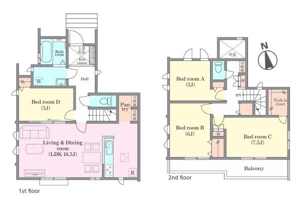 松戸市新松戸6丁目320番　2-A号棟　新築戸建