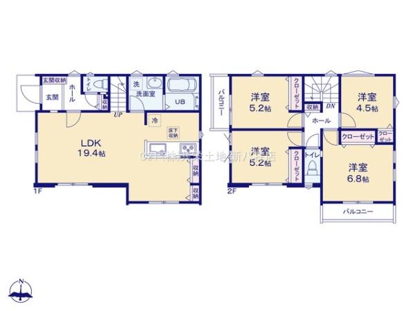 松戸市栄町西1期　2号棟　新築戸建