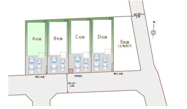 松戸市和名ケ谷　A号棟　新築戸建